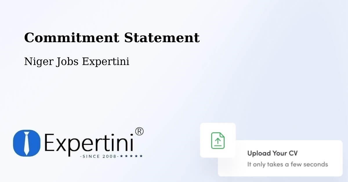 Corporate Commitment – Département De Dakoro - Niger Jobs Expertini